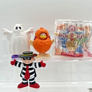 McDonalds 1995 Halloween Grimace Birdie Ronald Hamburglar Snap‎ On Costume Vtge